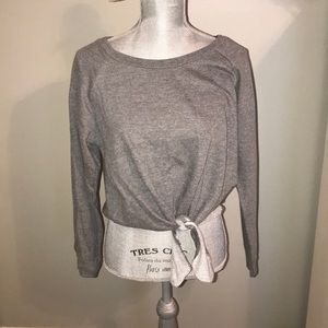 Ocean Drive Crop Tie Sweatshirt